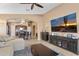 Open concept living room with a view into the kitchen area at 2910 E Quiet Hollow Ln, Phoenix, AZ 85024