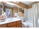 Clean bathroom with tub, toilet, and vanity at 3606 W Le Marche Ave, Phoenix, AZ 85053