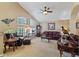 Living area with hardwood floors, and a ceiling fan at 3606 W Le Marche Ave, Phoenix, AZ 85053