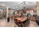 Modern kitchen with ample cabinetry and an island with seating at 36248 W Cartegna Ln, Maricopa, AZ 85138