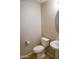 Small bathroom with toilet, sink, and vanity at 36285 N Mirandesa Dr, San Tan Valley, AZ 85143