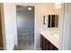 Main bathroom with double vanity, tub, and shower at 36285 N Mirandesa Dr, San Tan Valley, AZ 85143