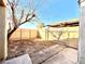 Small backyard with wooden fence and patio at 4730 W Rose Ln, Glendale, AZ 85301