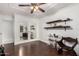 Bedroom with mirrored closet doors and built-in shelving at 5402 E Paradise Ln, Scottsdale, AZ 85254