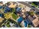 Aerial view showing house, pool, and neighborhood at 5432 E Grandview Rd, Scottsdale, AZ 85254