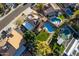 Aerial view of house, pool, and surrounding homes at 5432 E Grandview Rd, Scottsdale, AZ 85254