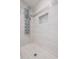 Walk-in shower with modern tile and built-in niche at 5432 E Grandview Rd, Scottsdale, AZ 85254