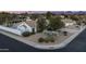 Single-story home with pool and landscaped yard, aerial view at 6102 E Nisbet Rd, Scottsdale, AZ 85254