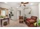 Living room with a view of the kitchen and seating area at 6810 W Vermont Ave, Glendale, AZ 85303