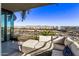 Spacious balcony with city views and comfortable seating at 7180 E Kierland Blvd # 516, Scottsdale, AZ 85254