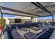 Large patio with seating, fire pit and TV at 7180 E Kierland Blvd # 516, Scottsdale, AZ 85254