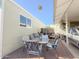 Outdoor patio area with table and chairs, ideal for entertaining at 7750 E Broadway Rd # 123, Mesa, AZ 85208