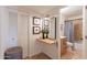 Updated bathroom with a modern vanity, tiled shower, and bathtub at 8119 E San Miguel Ave, Scottsdale, AZ 85250