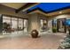 Tranquil courtyard with water features and seating area at 9374 E Andora Hills Dr, Scottsdale, AZ 85262