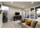 Relaxing living area with sliding doors leading to outdoor space at 9374 E Andora Hills Dr, Scottsdale, AZ 85262