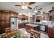 Kitchen with granite island and stainless steel appliances at 9621 N 94Th Dr, Peoria, AZ 85345