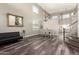 Bright dining area with hardwood floors and a chandelier at 12425 W Pima St, Avondale, AZ 85323