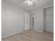 Simple bedroom with wood-look floors and ceiling fan at 2131 E Haflinger Way, San Tan Valley, AZ 85140