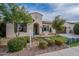 Charming single-Gathering home featuring desert landscaping, a front lawn, and a covered entryway at 36925 N Stoneware Dr, Queen Creek, AZ 85140