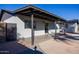 Back patio with covered area and access to pool at 625 E Judi Dr, Casa Grande, AZ 85122
