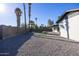 Large backyard with gravel, offering ample space and privacy at 625 E Judi Dr, Casa Grande, AZ 85122