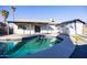 Inviting kidney-shaped pool in backyard at 625 E Judi Dr, Casa Grande, AZ 85122