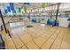 Indoor basketball court with bleachers and markings at 8503 W Mantle Way, Florence, AZ 85132