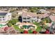 Aerial view of house, pool, and backyard with lush landscaping at 11224 N 152Nd Ln, Surprise, AZ 85379