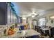 Modern kitchen with granite countertops and blue cabinets at 11451 E Broadway Rd, Mesa, AZ 85208