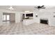 Living room with fireplace and tile flooring at 1312 E Coolidge St, Phoenix, AZ 85014