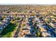 Aerial view of the home, highlighting its proximity to a park at 13627 N 150Th Ave, Surprise, AZ 85379