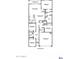 Detailed floor plan showcasing the layout of this four-bedroom, two-bathroom home with a two-car garage at 1649 N Fenway Dr, Florence, AZ 85132