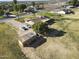 Aerial view of property showing home, detached structure and large lot at 19320 W Melvin St, Buckeye, AZ 85326