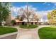 Expansive green lawn with a curved pathway at 351 E Thomas Rd # D208, Phoenix, AZ 85012