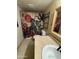 Bathroom with shower/tub, sink, and decorative shower curtain at 42213 N 3Rd St, Phoenix, AZ 85086