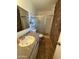 Clean bathroom with shower and vanity at 42213 N 3Rd St, Phoenix, AZ 85086