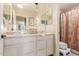 Bathroom with double vanity and shower/tub combo at 4547 E Sodalite St, San Tan Valley, AZ 85143