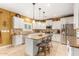 Spacious kitchen featuring granite island and stainless steel appliances at 4547 E Sodalite St, San Tan Valley, AZ 85143