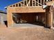 Unfinished two-car garage, under construction at 47748 W Kenner Dr, Maricopa, AZ 85139