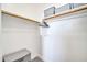 Well-organized closet with shelves and hanging rods at 6618 W Red Fox Rd, Phoenix, AZ 85083