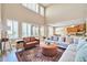 Living Room with large sectional sofa, coffee table, and high ceilings at 6618 W Red Fox Rd, Phoenix, AZ 85083