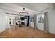 Bright living room features terracotta tile floors and high ceilings at 6840 E 2Nd St # 14, Scottsdale, AZ 85251