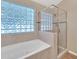 Spa-like bathroom with soaking tub and shower at 710 S Monterey St, Gilbert, AZ 85233