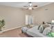 Main bedroom featuring plush carpet and access to bathroom at 710 S Monterey St, Gilbert, AZ 85233