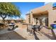 Outdoor kitchen and dining area at 7105 E Hibiscus Way, Scottsdale, AZ 85266