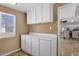 White kitchen cabinets and counter space at 740 W Tuckey Ln, Phoenix, AZ 85013