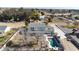 Aerial view of home with pool and detached garage at 7528 N 185Th Ave, Waddell, AZ 85355