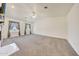 Main bedroom with high ceiling, carpet, and two windows at 7528 N 185Th Ave, Waddell, AZ 85355