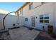 Small patio with brick accents and a gate at 8225 N Central Ave # 46, Phoenix, AZ 85020