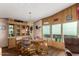 Bright dining area with built-in hutch and table seating at 9302 E Broadway Rd # 103, Mesa, AZ 85208